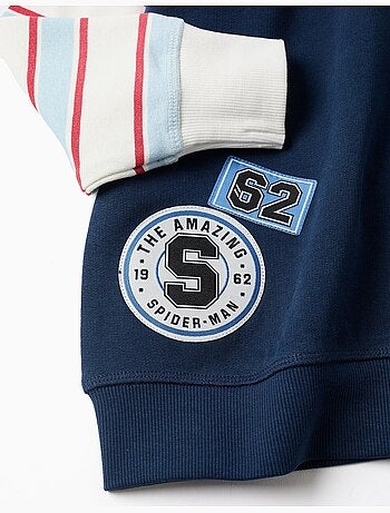 Sudadera perchada con estampados de spider-man