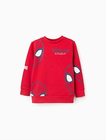 Sudadera perchada con estampados de spider-man