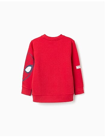 Sudadera perchada con estampados de spider-man