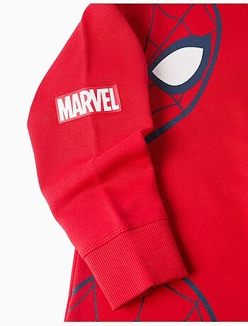 Sudadera perchada con estampados de spider-man