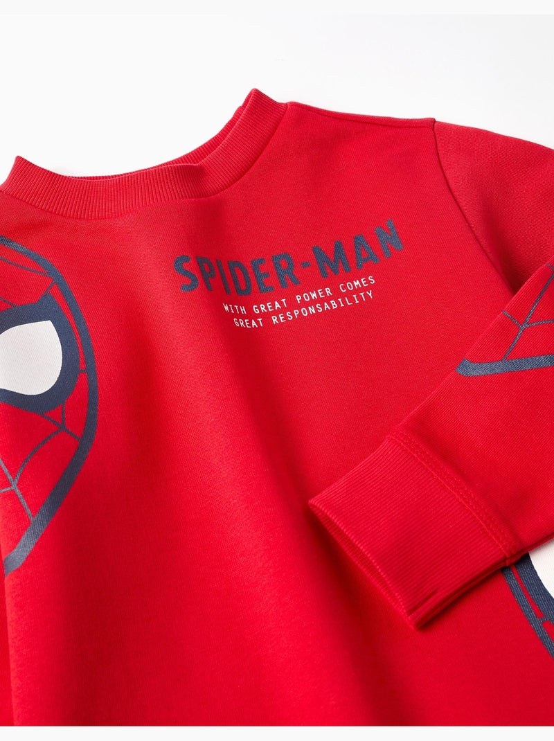 Sudadera perchada con estampados de spider-man Rojo - Kiabi