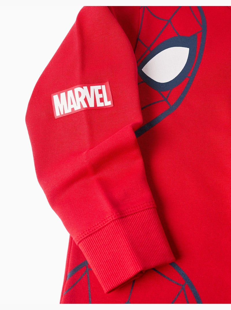 Sudadera perchada con estampados de spider-man Rojo - Kiabi