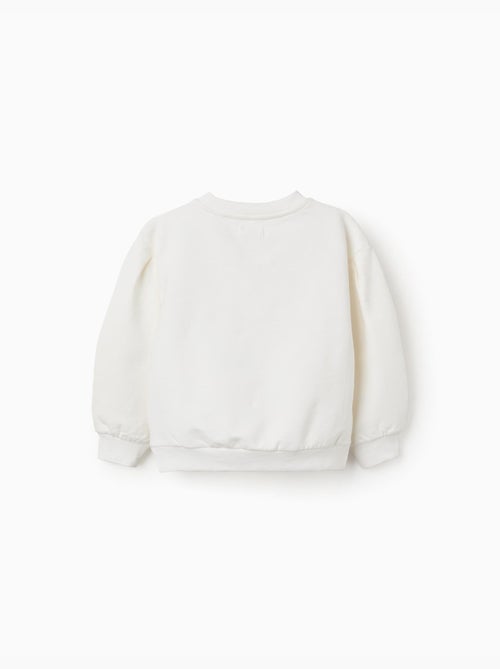 Sudadera perchada con flores en relieve - Kiabi
