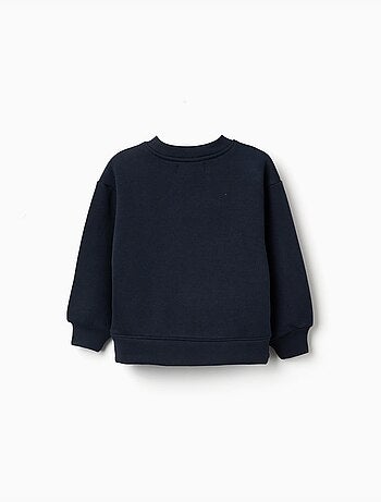 Sudadera perchada con motivo de arte y naturaleza