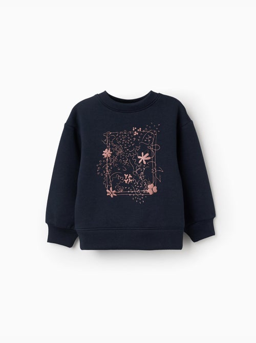 Sudadera perchada con motivo de arte y naturaleza - Kiabi