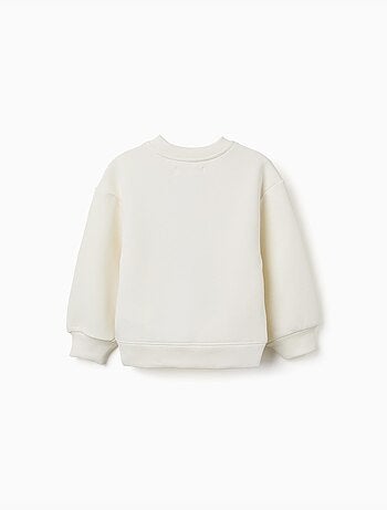 Sudadera perchada con motivo de arte y naturaleza