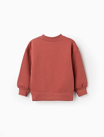 Sudadera perchada con motivo de arte y naturaleza