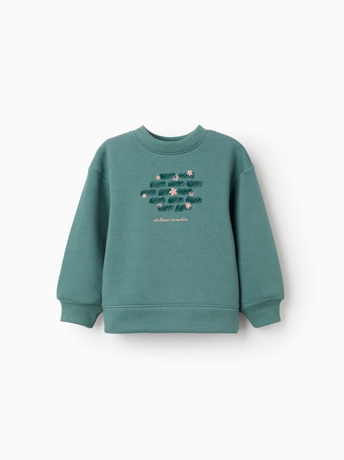 Sudadera perchada con motivo de arte y naturaleza - Kiabi Sudadera perchada con motivo de arte y naturaleza - Kiabi