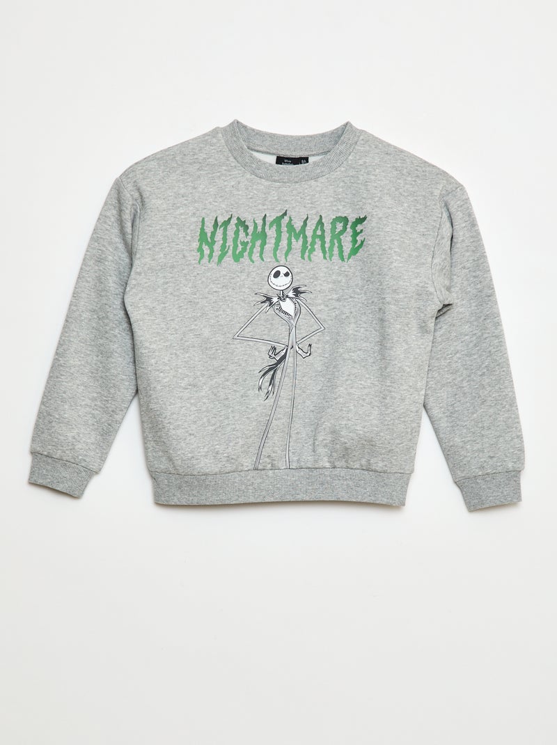 Sudadera 'Pesadilla antes de Navidad de Mr. Jack' Gris - Kiabi