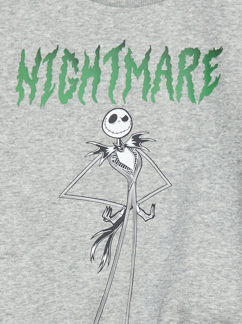 Sudadera 'Pesadilla antes de Navidad de Mr. Jack' Gris - Kiabi