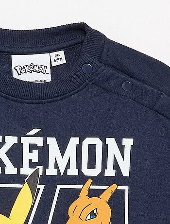 Sudadera 'Pokémon' 'Pikachu' y 'Dracofuego' de cuello redondo