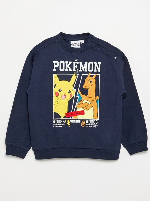 Sudadera 'Pokémon' 'Pikachu' y 'Dracofuego' de cuello redondo - Kiabi Sudadera 'Pokémon' 'Pikachu' y 'Dracofuego' de cuello redondo - Kiabi