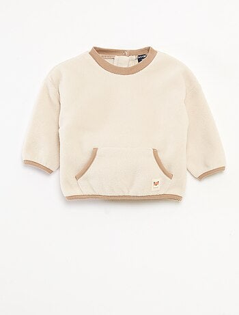 Sudadera polar con bolsillo tipo canguro