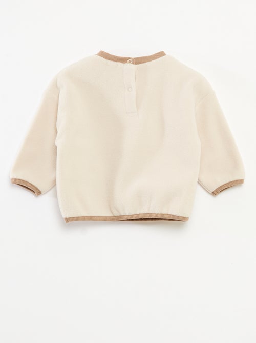 Sudadera polar con bolsillo tipo canguro - Kiabi