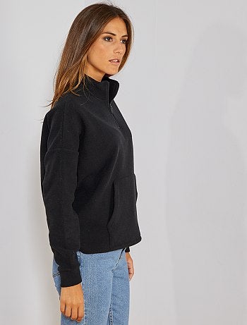 Sudadera polar con bolsillos tipo canguro - Kiabi