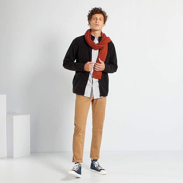 Sudadera polar con cremallera Hombre talla S-XXL - negro - Kiabi - 12,00€