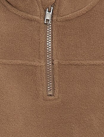 Sudadera polar con cuello con cremallera