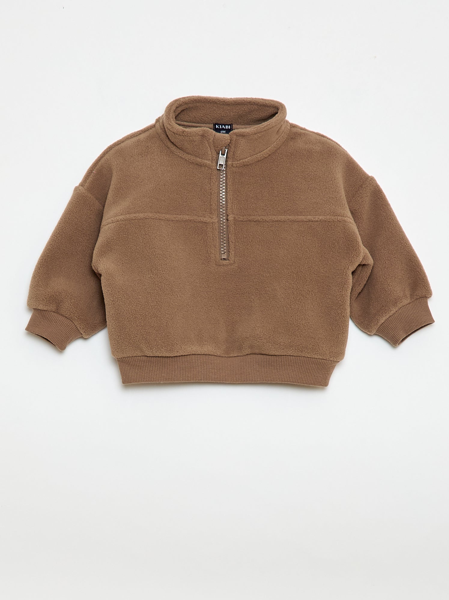 Sudadera polar con cuello con cremallera