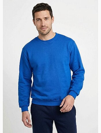 Sudadera polar con cuello redondo