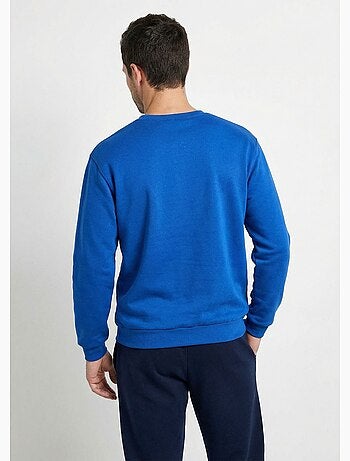 Sudadera polar con cuello redondo