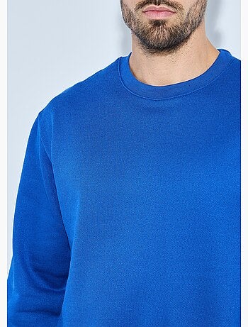 Sudadera polar con cuello redondo