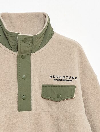 Sudadera polar cuello alto