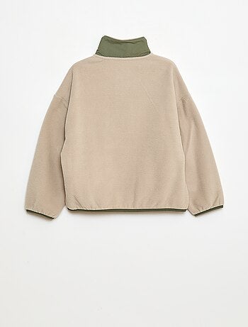 Sudadera polar cuello alto