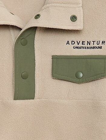 Sudadera polar cuello alto