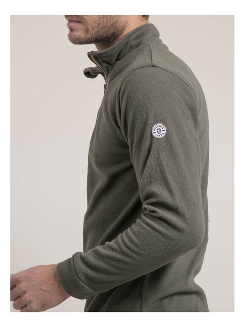 Sudadera polar cuello camionero WATOM - Kiabi