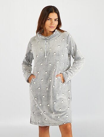 Sudadera polar de pijama 'corazones' - Kiabi
