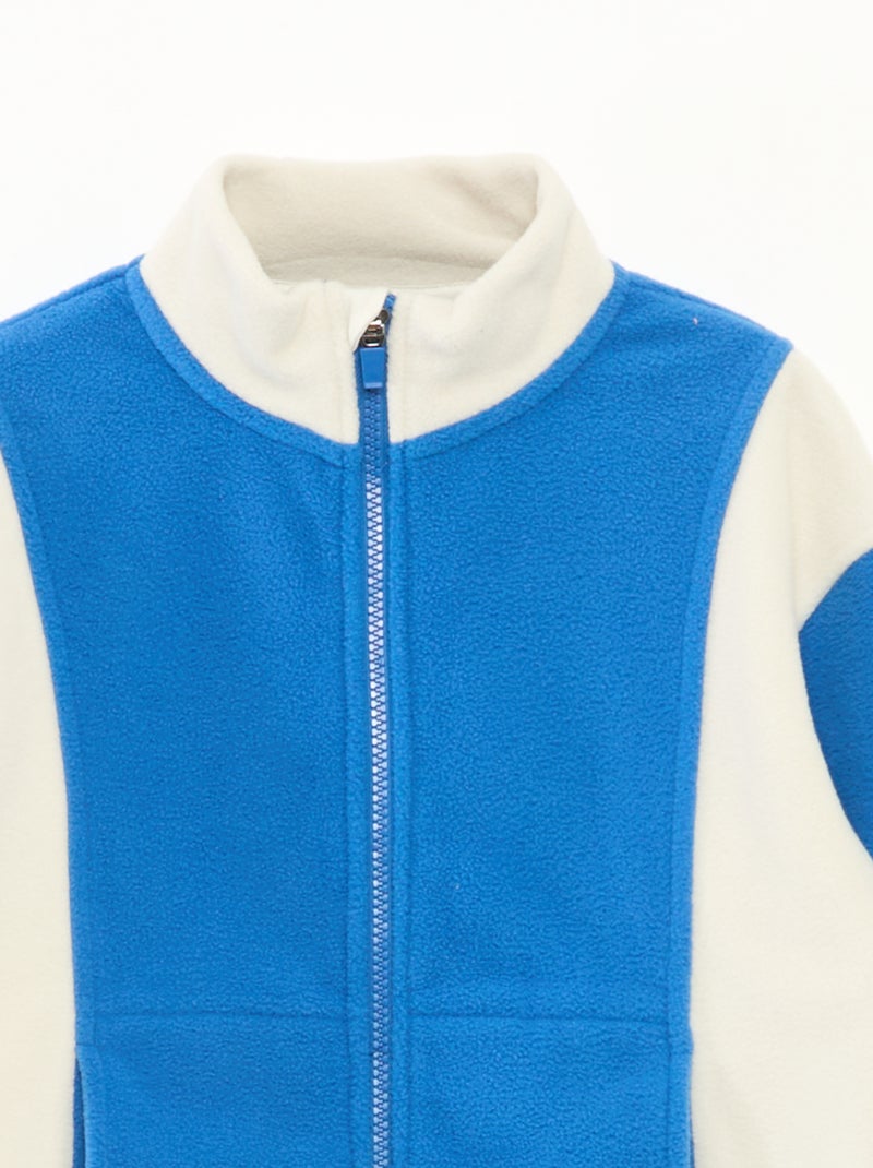 Sudadera polar holgada Azul - Kiabi