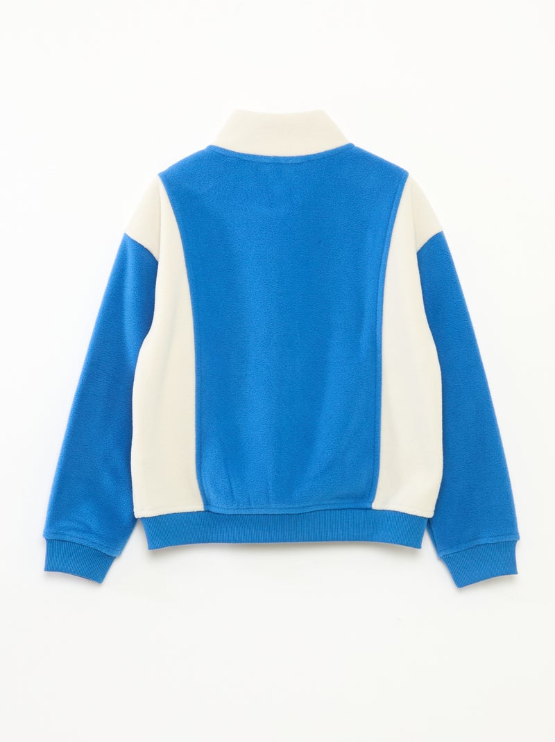 Sudadera polar holgada Azul - Kiabi