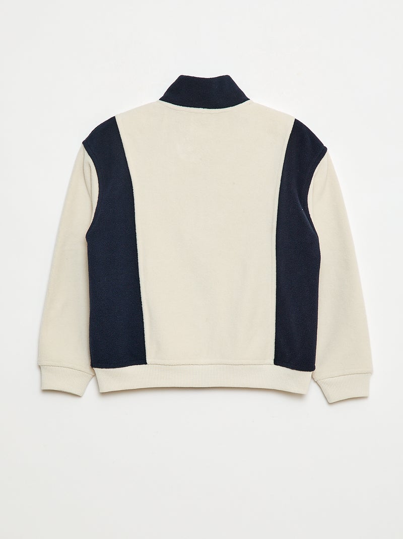 Sudadera polar holgada Beige - Kiabi