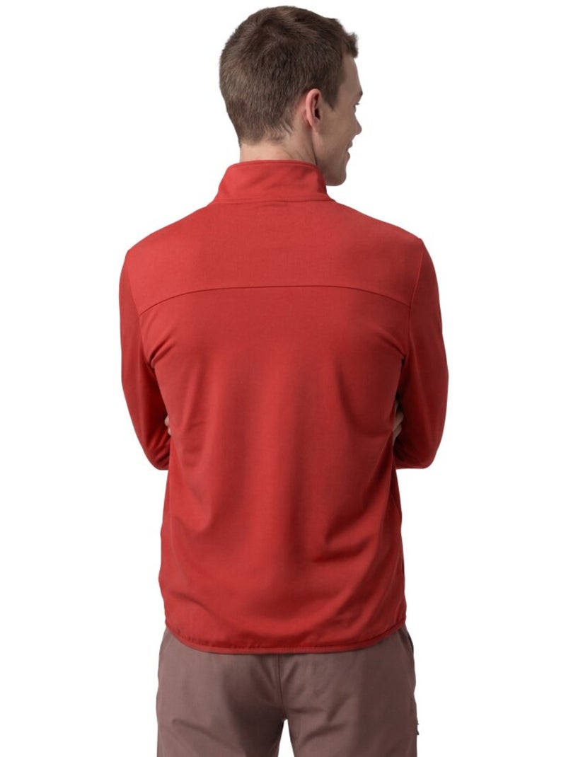Sudadera polar montaña hombre senderismo hombre platte Rojo - Kiabi