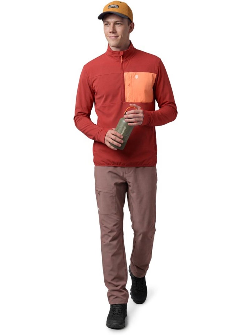 Sudadera polar montaña hombre senderismo hombre platte Rojo - Kiabi