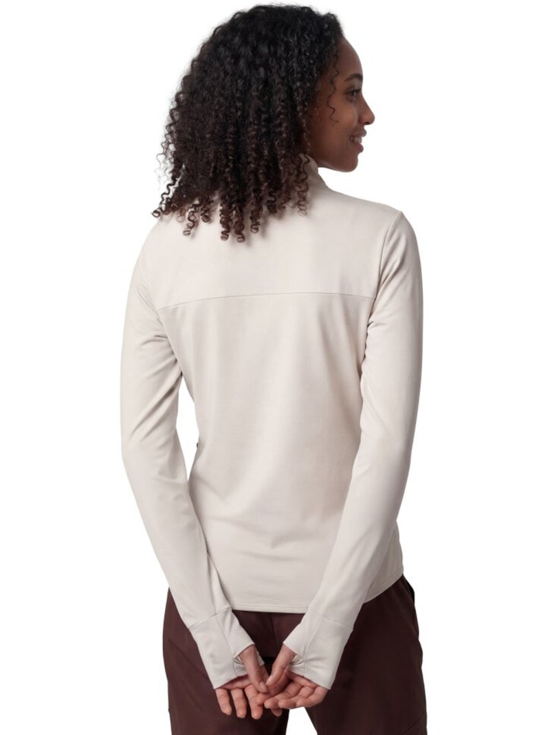 Sudadera polar montaña mujer senderismo mujer symbol-w sand Beige - Kiabi