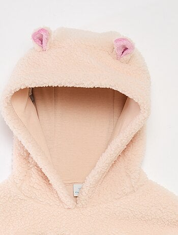 Sudadera polar 'Stitch' con capucha y orejas