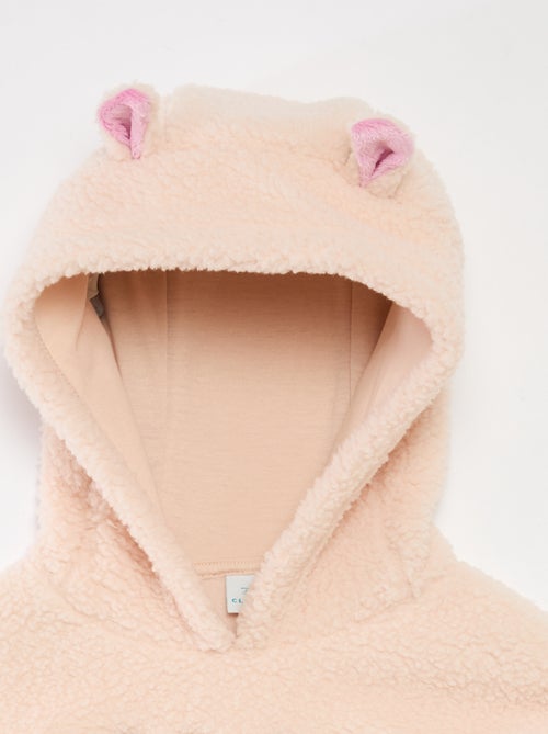 Sudadera polar 'Stitch' con capucha con orejas - Kiabi