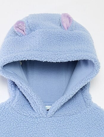 Sudadera polar 'Stitch' con capucha y orejas