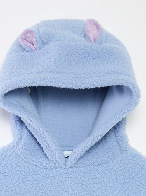 Sudadera polar 'Stitch' con capucha y orejas - Kiabi