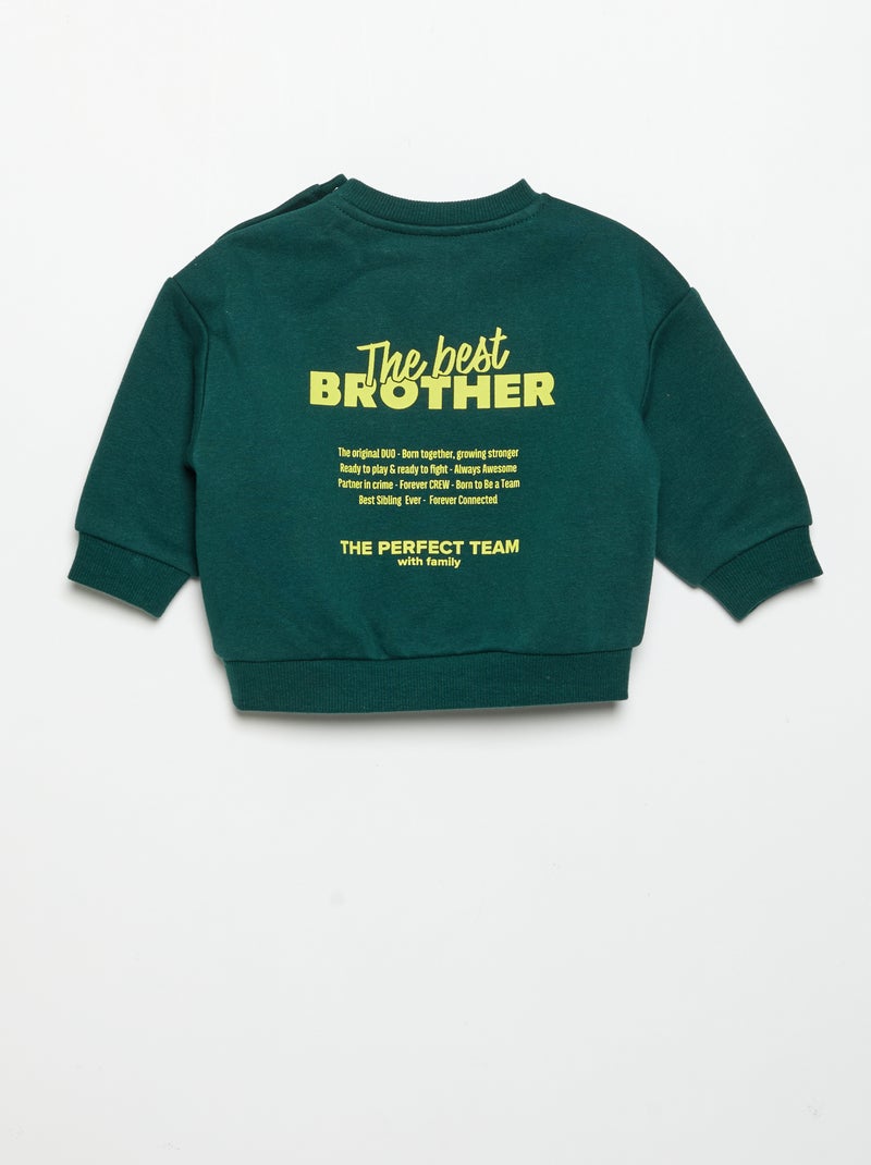 Sudadera polar Verde - Kiabi