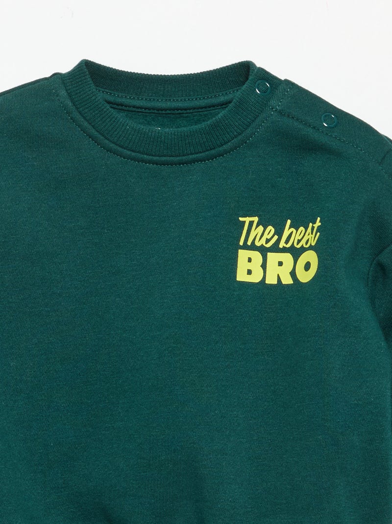 Sudadera polar Verde - Kiabi