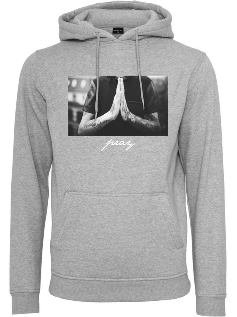 Sudadera pray para hombre - mister tee Gris jaspeado - Kiabi