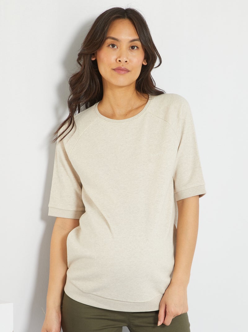 Sudadera premamá GRIS - Kiabi