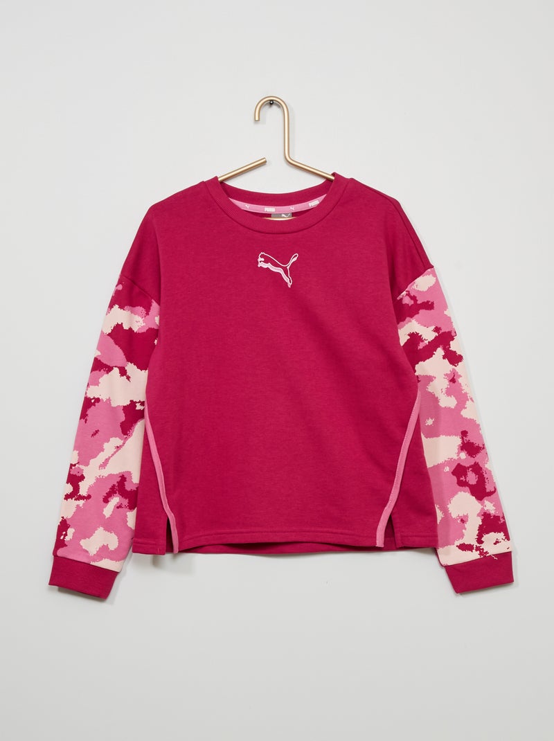 Sudadera 'Puma' camuflaje ROSA - Kiabi