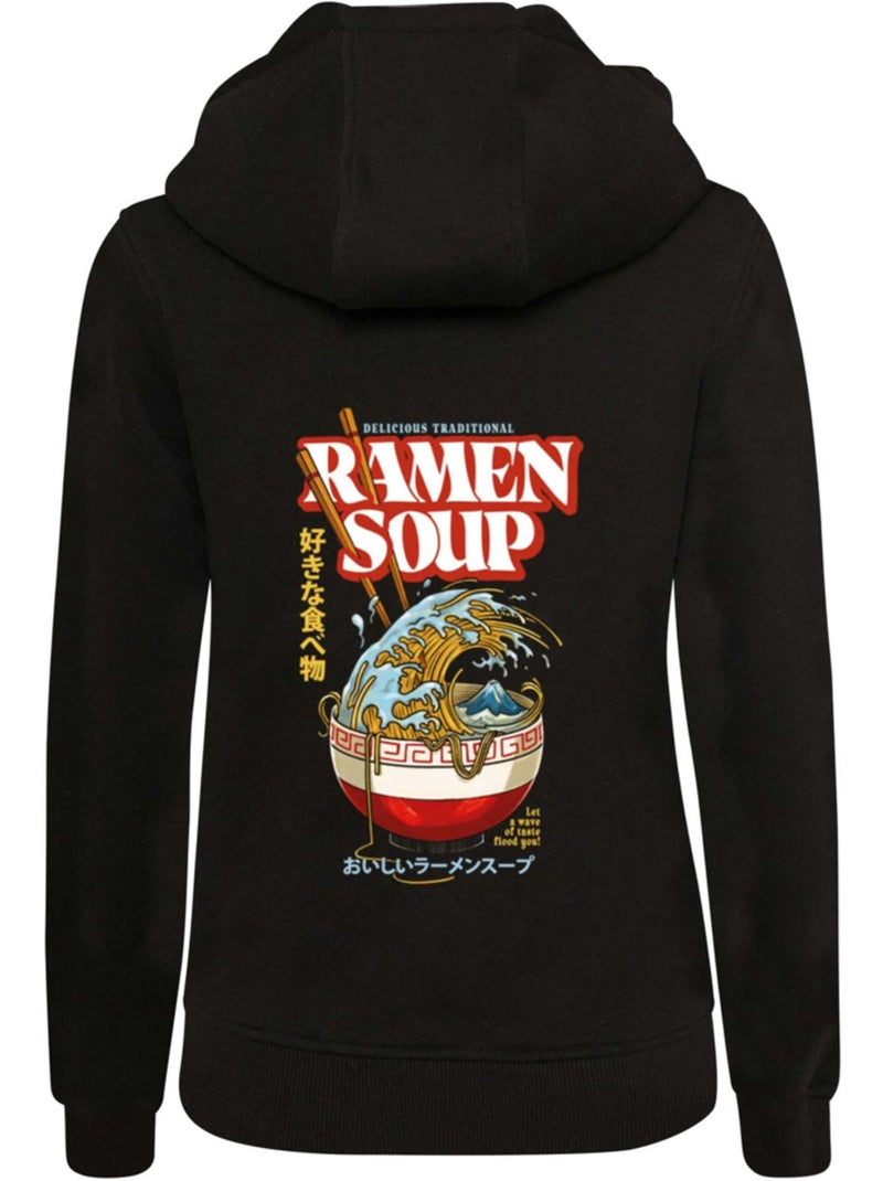 Sudadera ramen soup para mujer - mister tee Negro - Kiabi