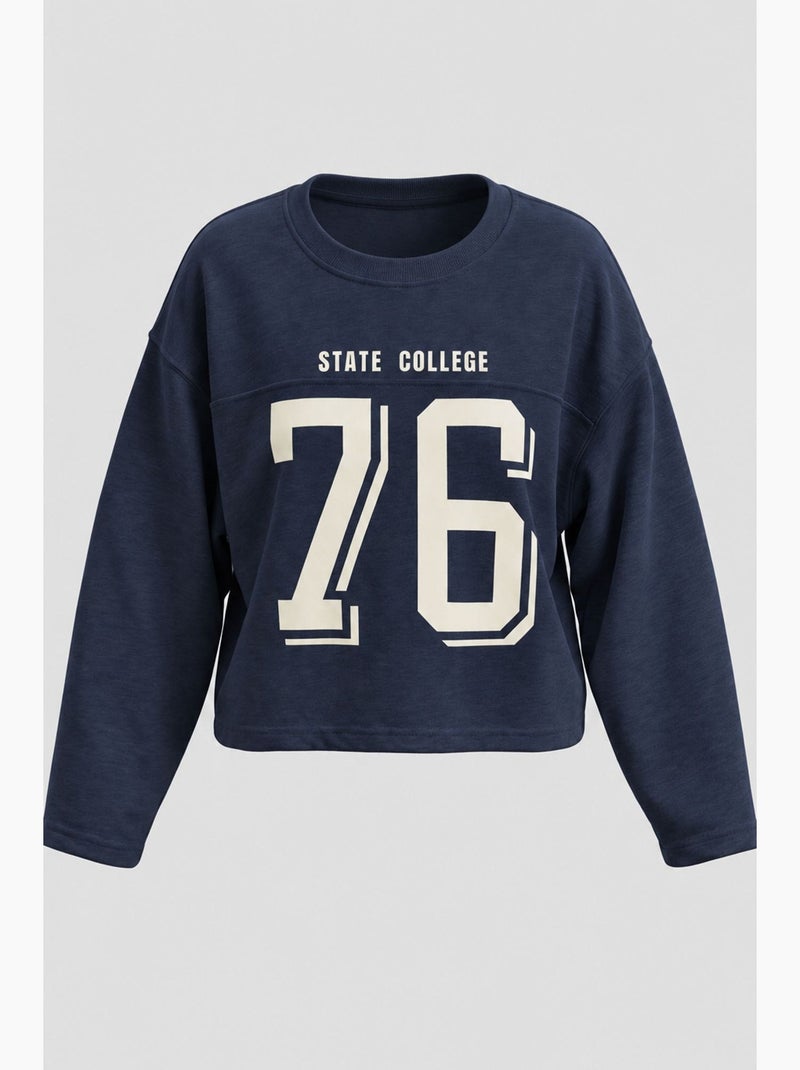 Sudadera regular mixray Azul marino - Kiabi