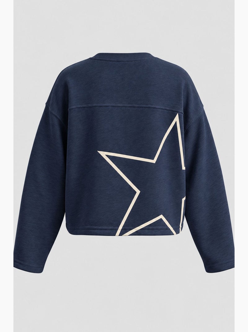 Sudadera regular mixray Azul marino - Kiabi