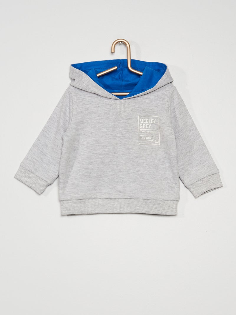 Sudadera reversible con capucha AZUL - Kiabi