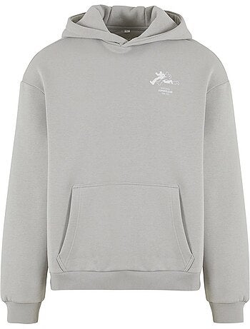 Sudadera run sports club diseño estampado en espalda de suave para hombre - mister tee